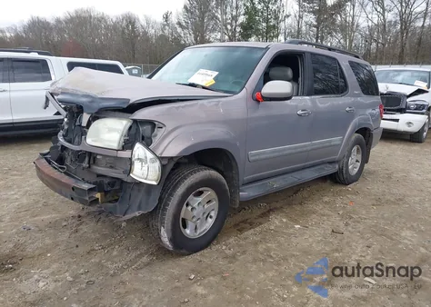 2002 Toyota Sequoia Limited V8 from USA, damaged, VIN 5TDZT38AX2S088374